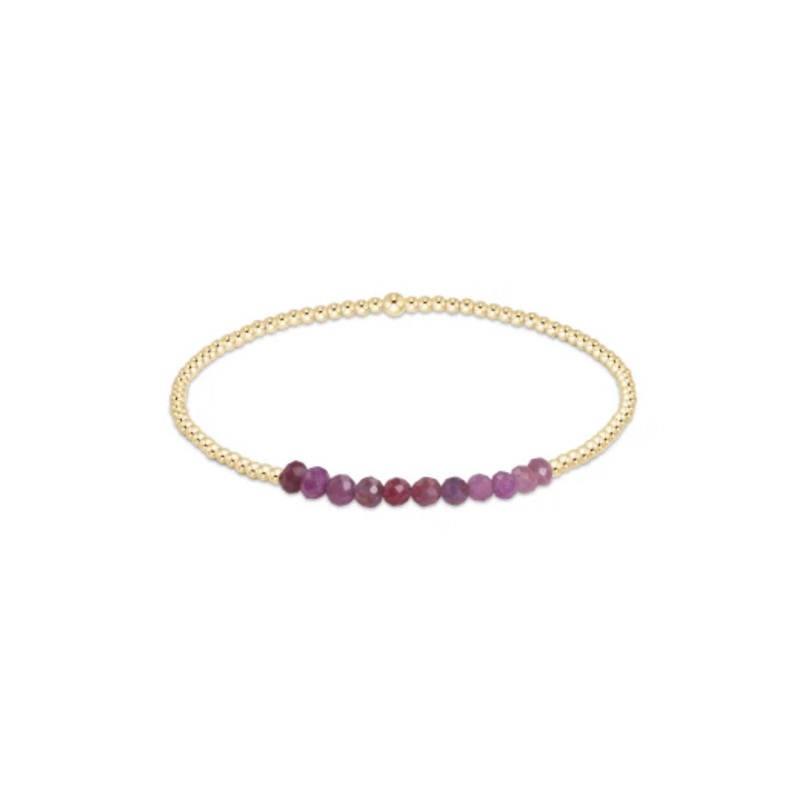 enewton Gold Bliss 2mm Bracelet Ruby