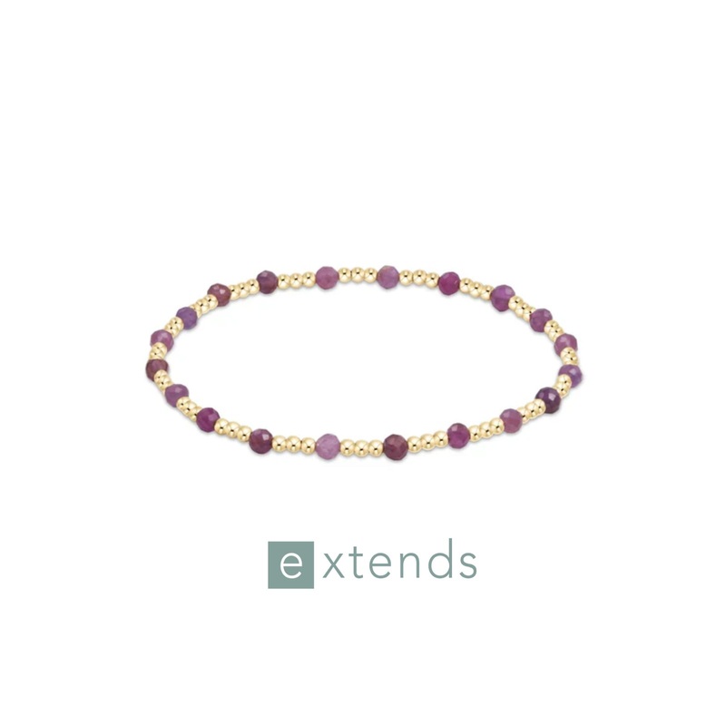 enewton Gold Sincerity 3mm Ruby Bracelet