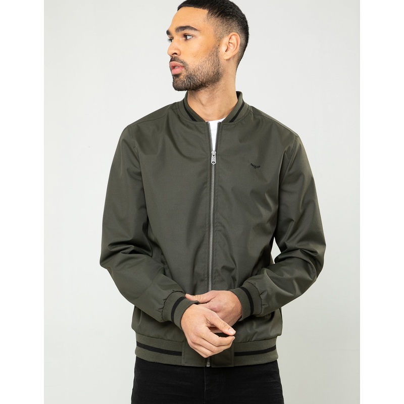 Khaki Green Bomber Jacket Khaki Green S