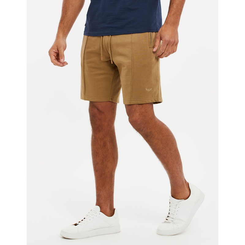 Stone Fleece Sweat Shorts Stone S