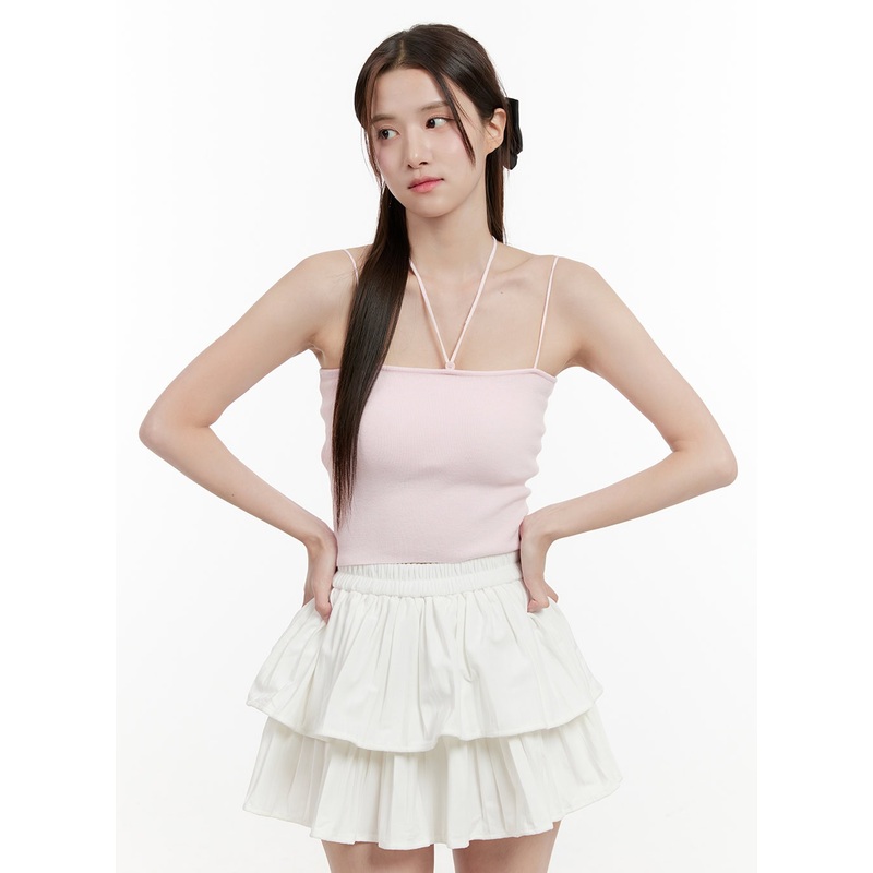 Multi Strap Cami Top OG428 Pink S/M