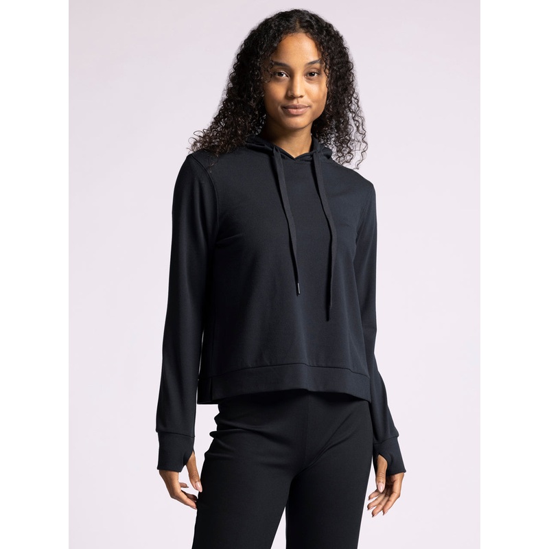 Recreation  Izzy Hoodie – Black Rib Small