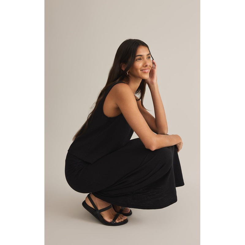 Z Supply  Sloane Textured Slub Top – Black X-Small