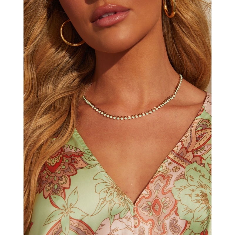 Alias Beaded Necklace Turquoise O/S