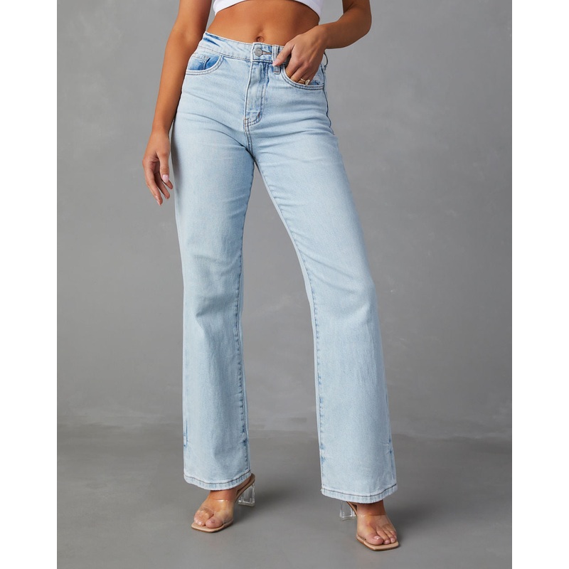 Danica High Rise Vintage Bootcut Jeans Light Wash 24