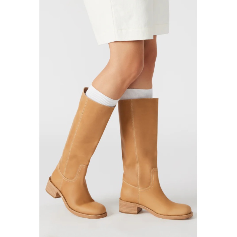 Steve Madden  Riggs Leather Boots – Banana W6