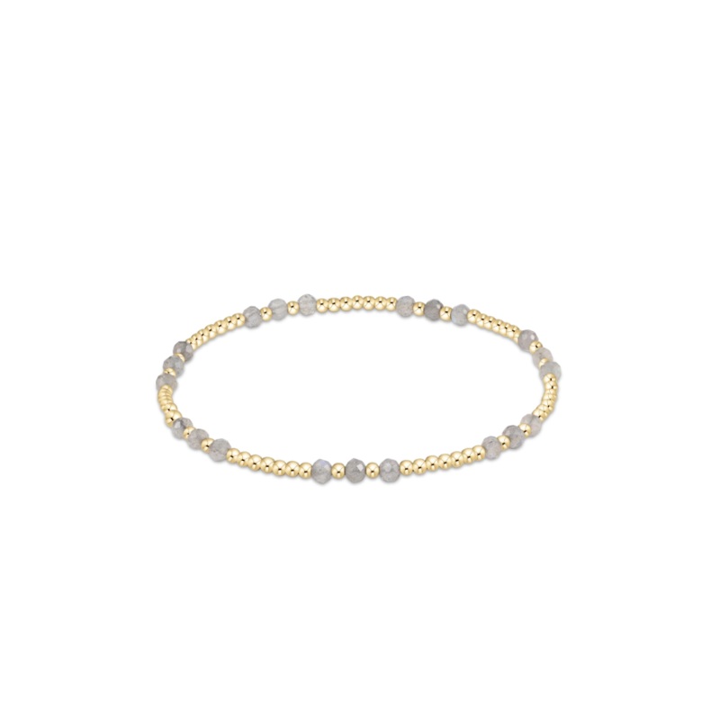 enewton  Gemstone Gold Joy Pattern 3mm Bead Bracelet – Labradorite