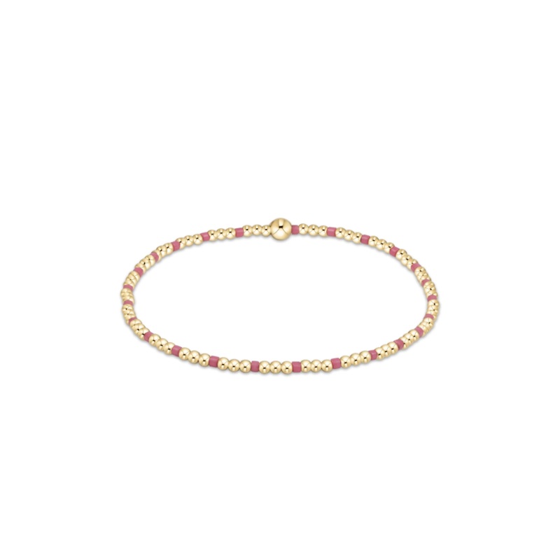 enewton  Hope Sincerity Pattern 2mm Bead Bracelet – Bright Pink