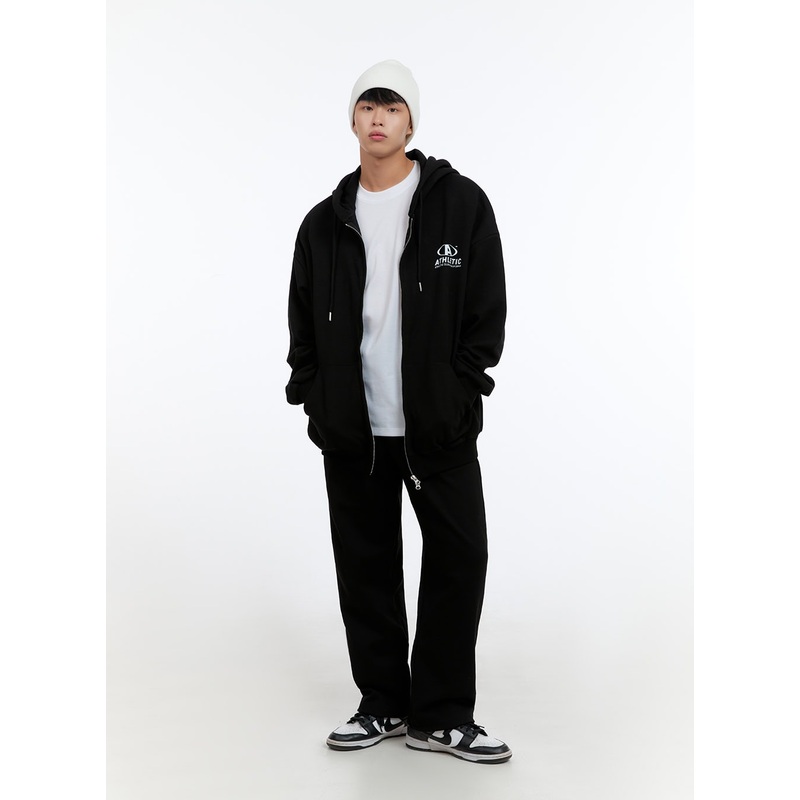 Men’s Relaxed Fit Cotton Sweatpants (Black) IS412 Black M
