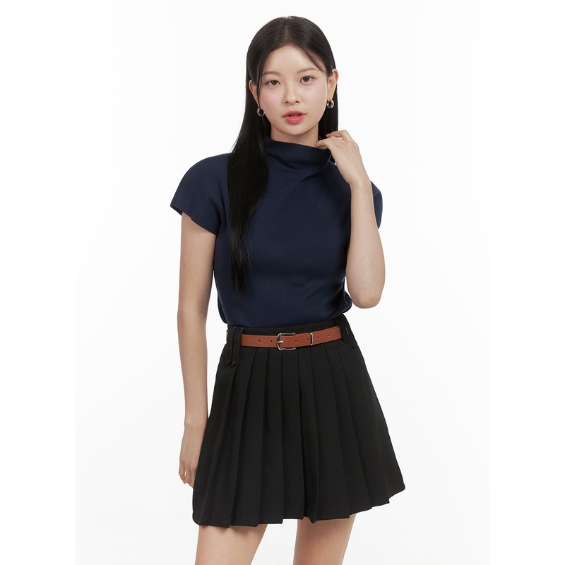 SnugChic Turtleneck Top OS411 Dark blue S/M