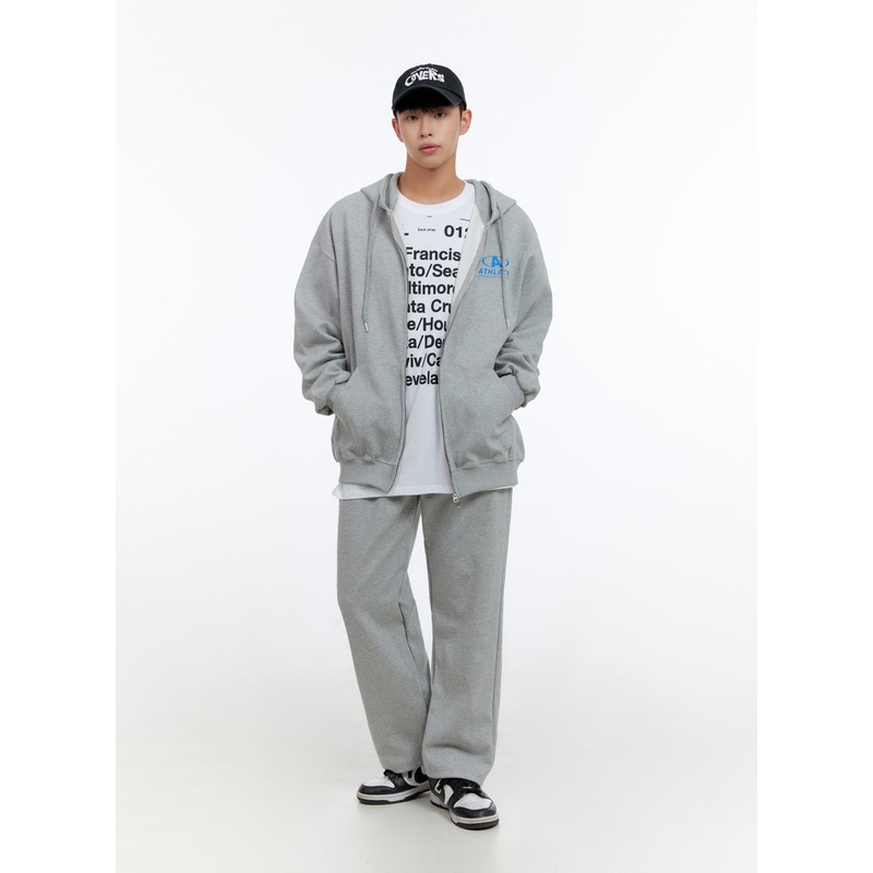 Men’s Relaxed Fit Cotton Sweatpants (Gray) IS413 Gray M