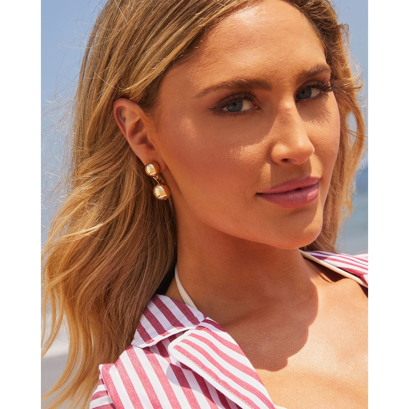 Mercy Drop Bauble Earrings Gold O/S