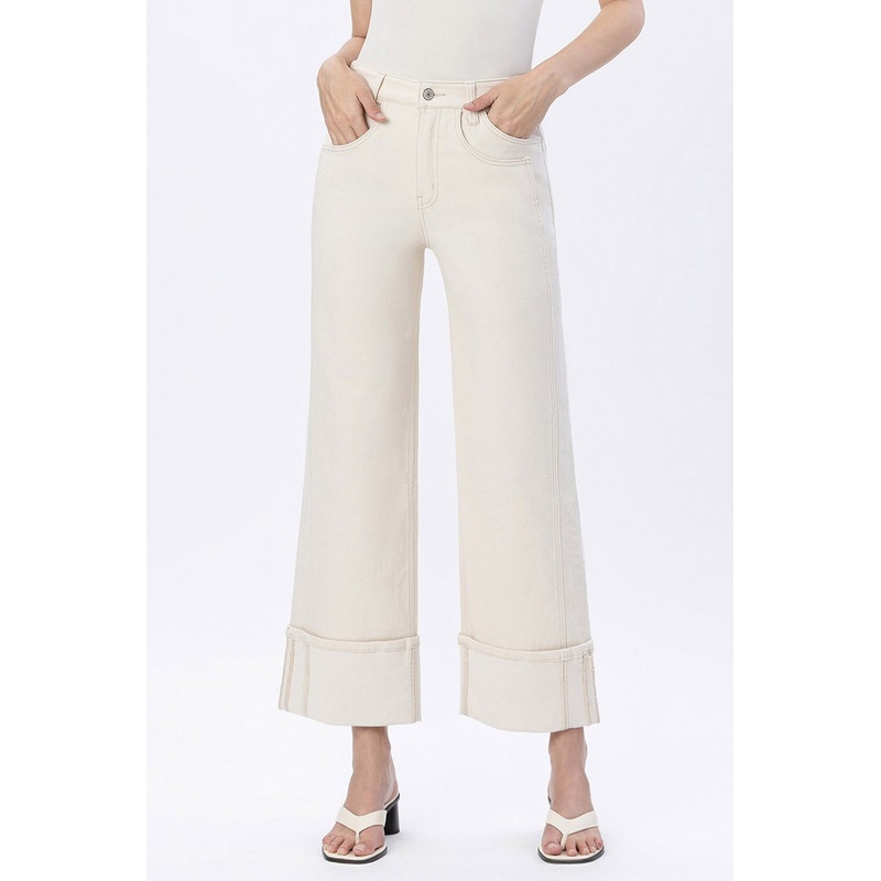 Vervet  Olivia Super High Rise Cuffed Wide – Radiant Symphony 24