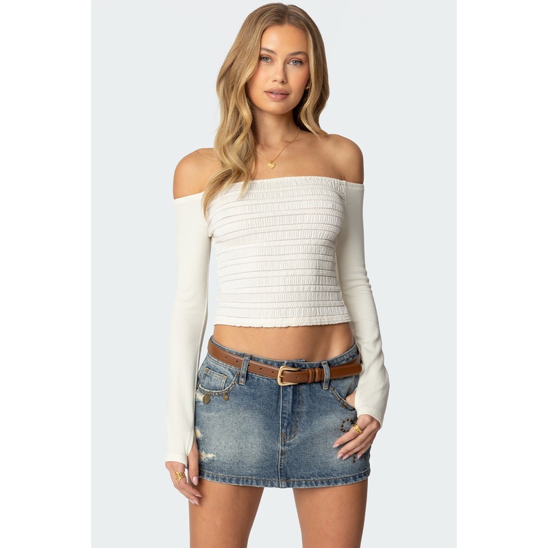 Aurelie Off Shoulder Top CREAM XS