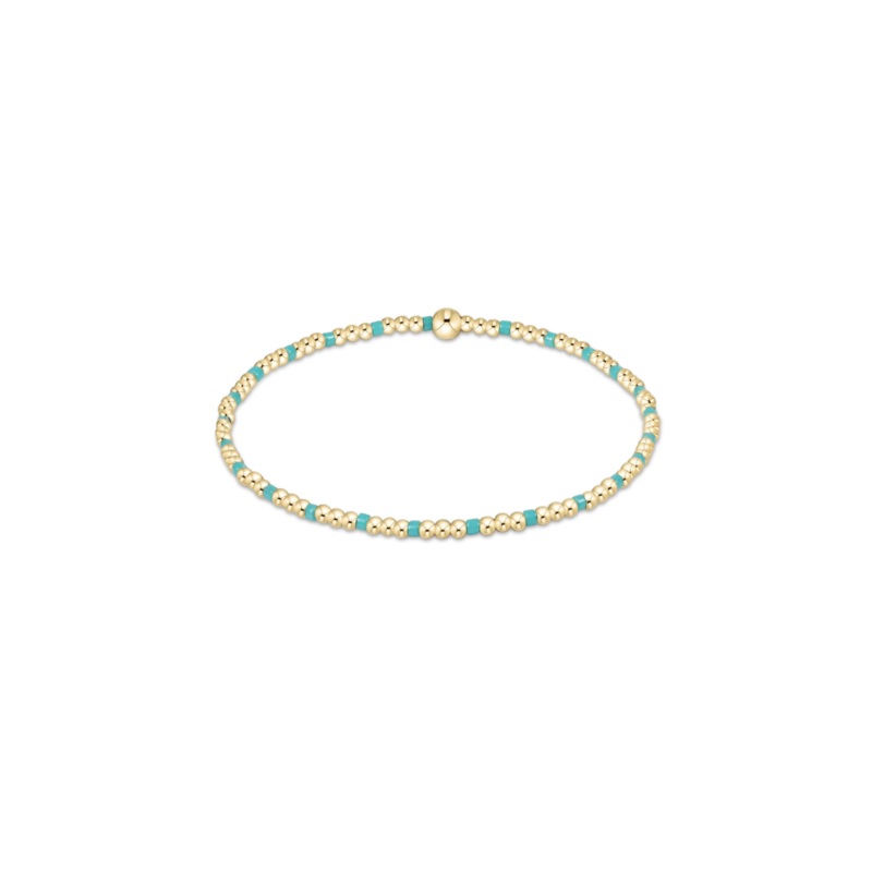 enewton  Hope Sincerity Pattern 2mm Bead Bracelet – Turquoise