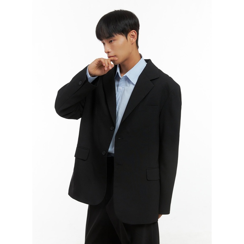Men’s Oversized Classic Blazer IS419 Black M/L
