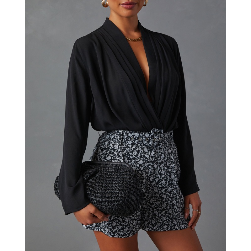 Poolside Straw Pouch Clutch Black O/S