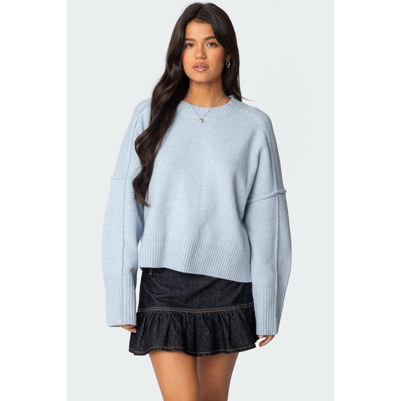 Shirley Oversized Sweater LIGHT BLUE XS