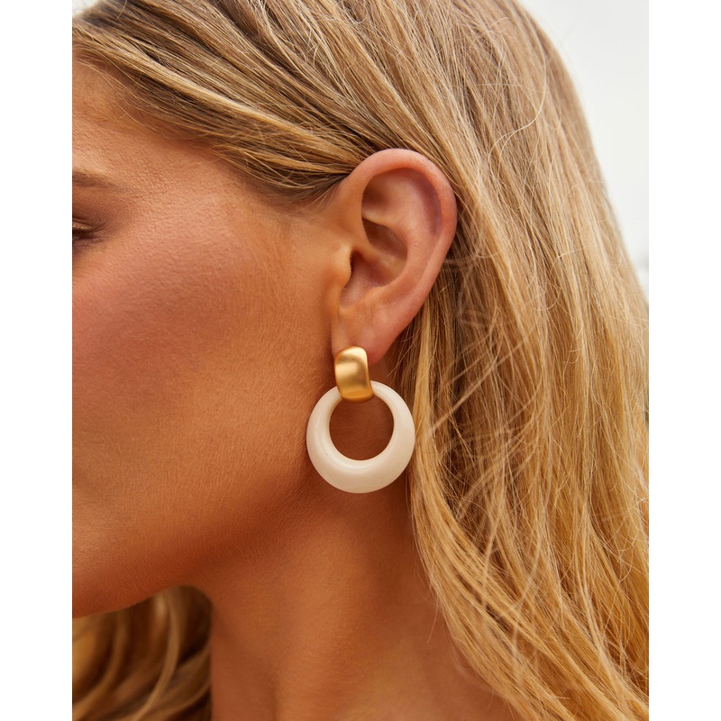 Caterina Doorknocker Earrings Gold O/S