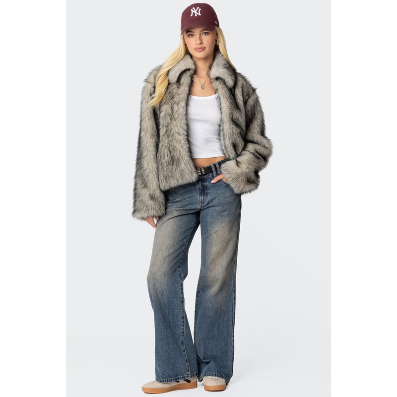 Jesi Low Rise Washed Jeans BLUE XS