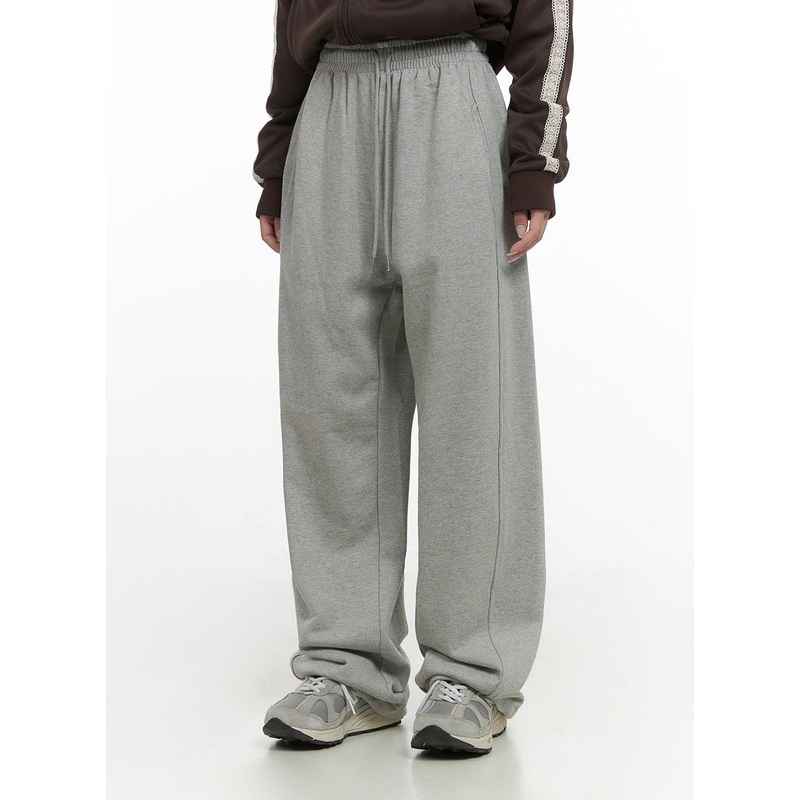 Comfy Cotton Banded Joggers CO402 Gray S/M