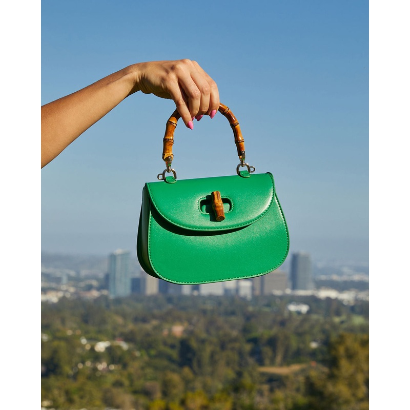 Courtside Luxe Top Handle Bag Kelly Green O/S