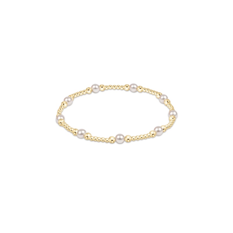 enewton  Classic Purpose Pattern 4mm Bead Bracelet Pearl