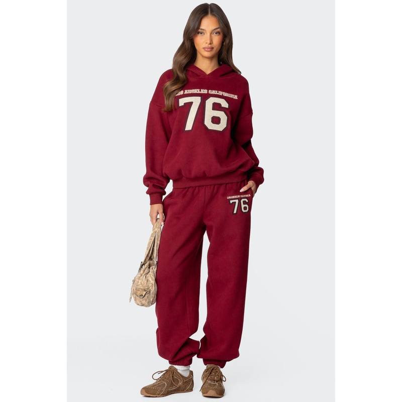 76 Cali Sweatpants BURGUNDY XS