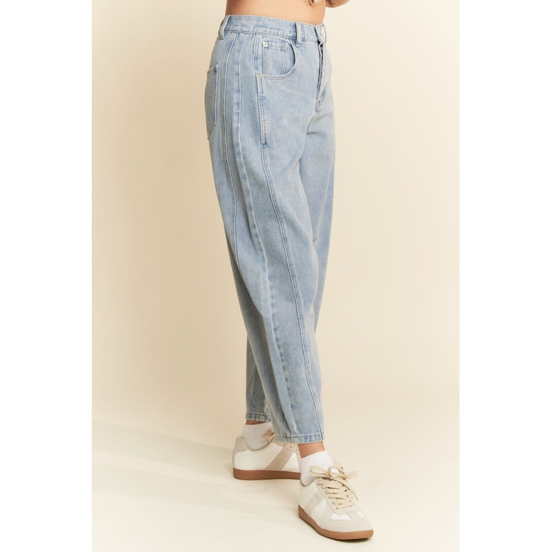 Barrel Jeans Mid Rise Small