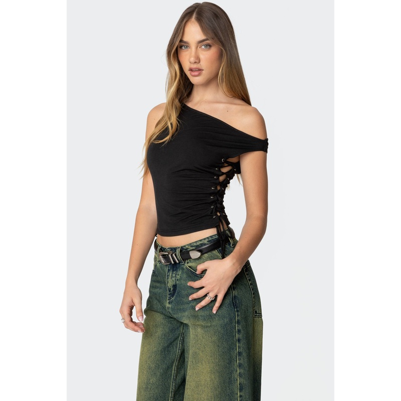 Angi Asymmetric Top BLACK XS