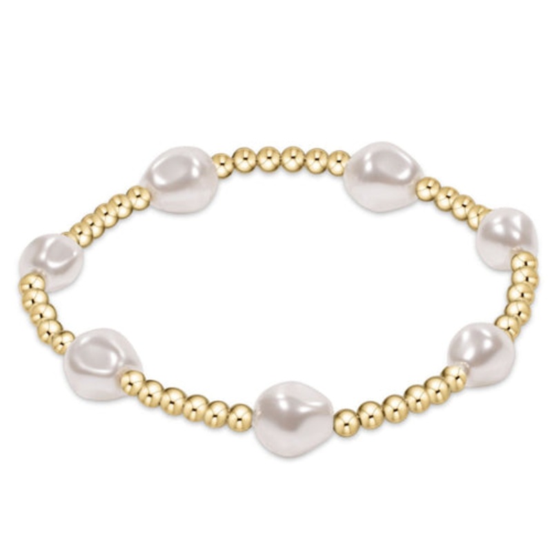 enewton  Admire Gold 3mm Bead Bracelet Pearl