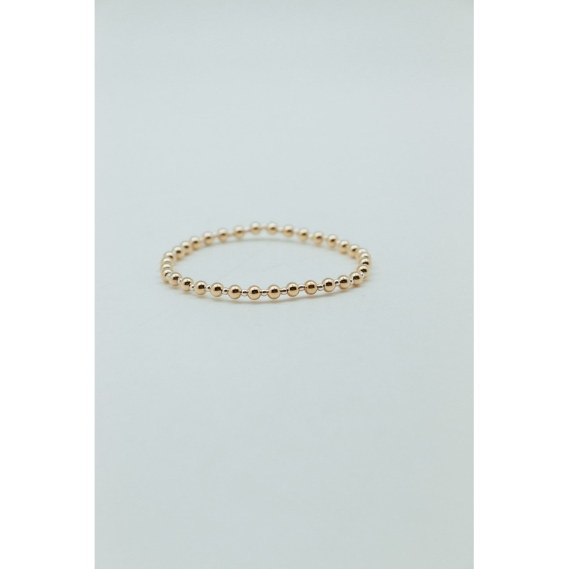 enewton Classic Grateful Pattern 4mm Mixed Metal Bead Bracelet