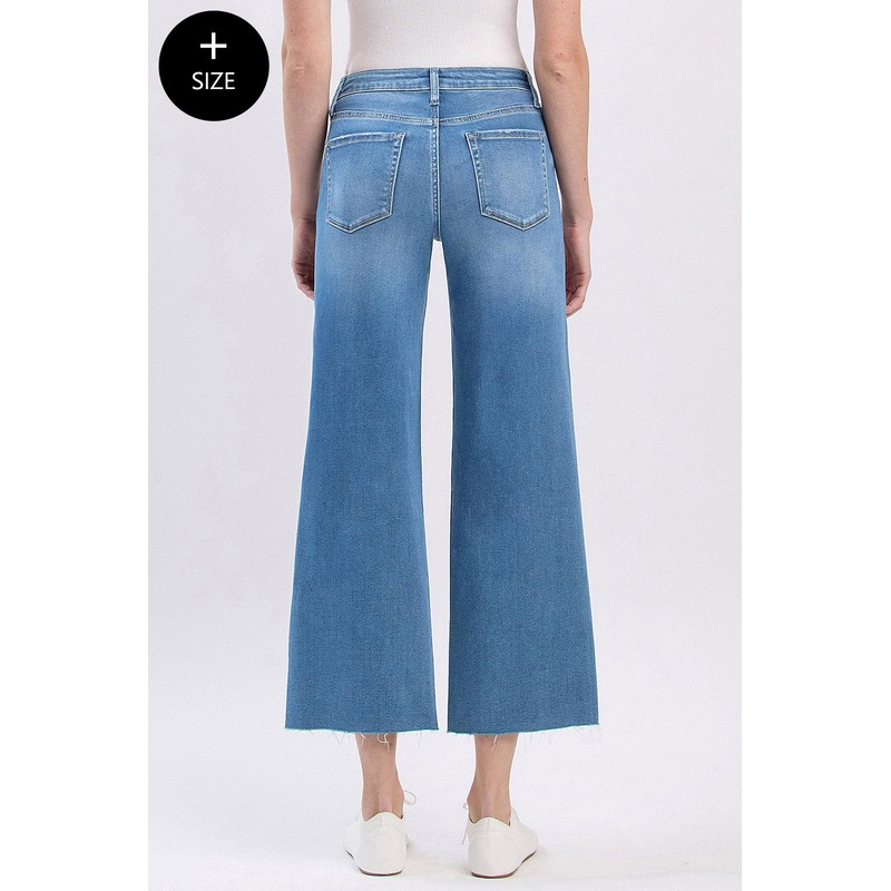 Vervet Aileeah High Rise Super Soft Crop Slim Wide Right 14