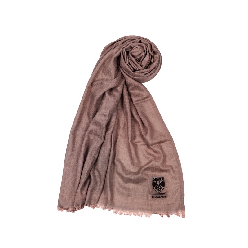 Silk & Cashmere Scarf Navy One