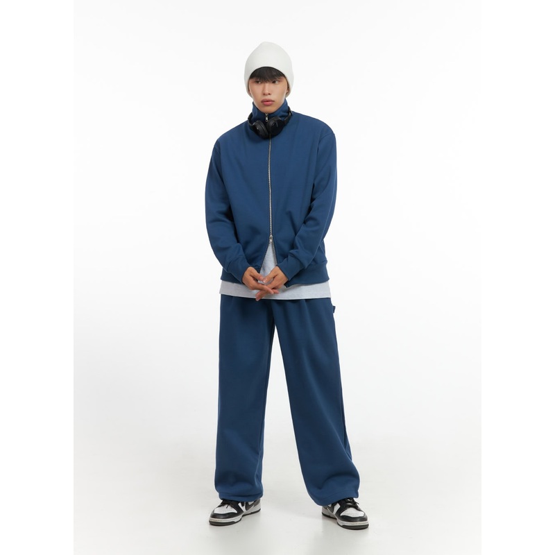 Men’s Elastic-Back Carpenter Sweatpants IO420 Blue M/L