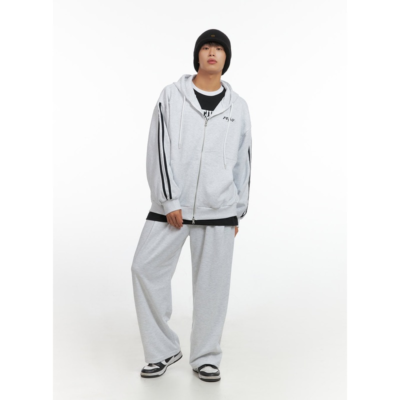 Men’s Pintuck Wide Fit Sweatpants IO420 White M