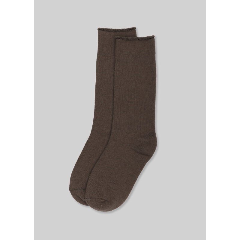 Alpaca Pile Sock dark brown One Size