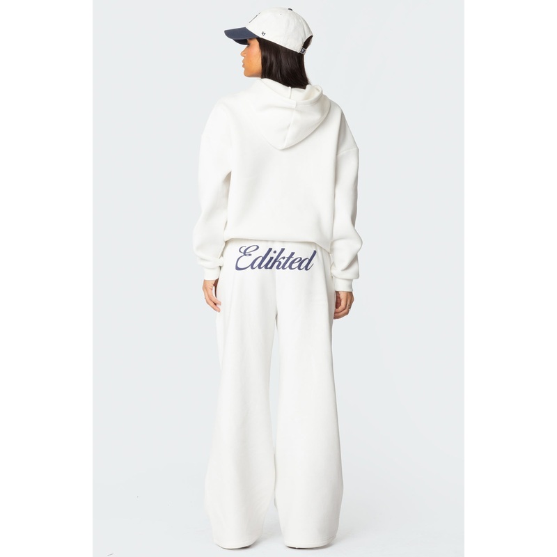 Miss Edikted Sweatpants WHITE XS