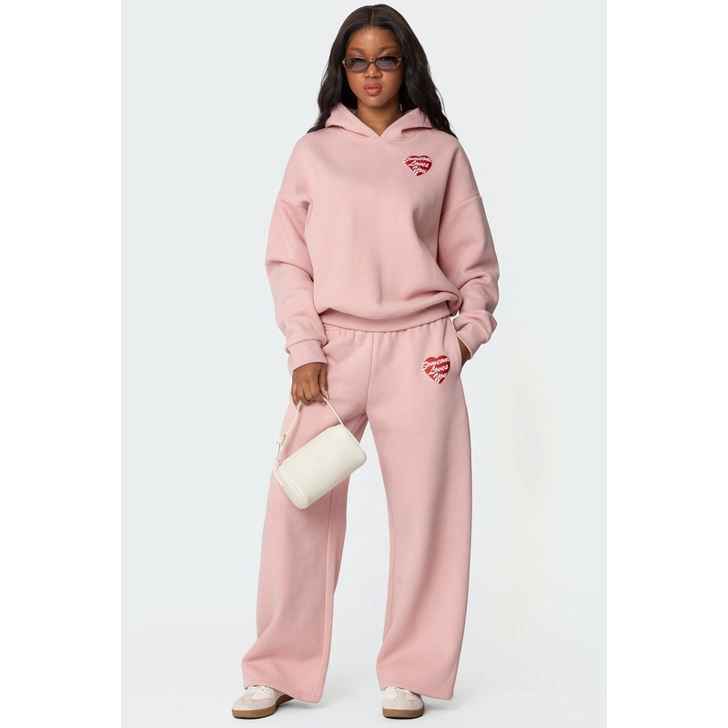 Someone Loves You Sweatpants PINK XS