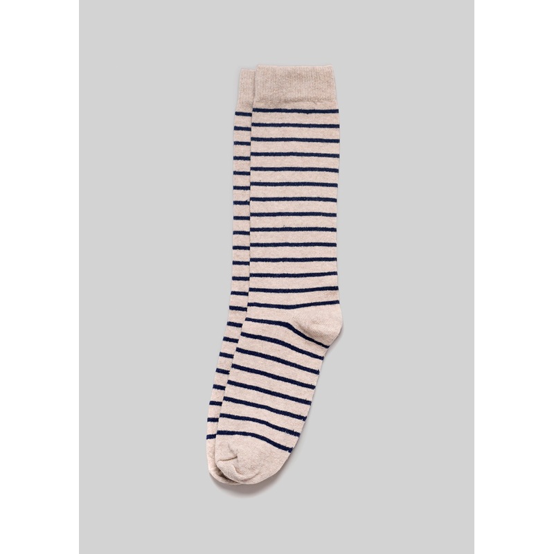 The Breton Stripe linen/navy One Size