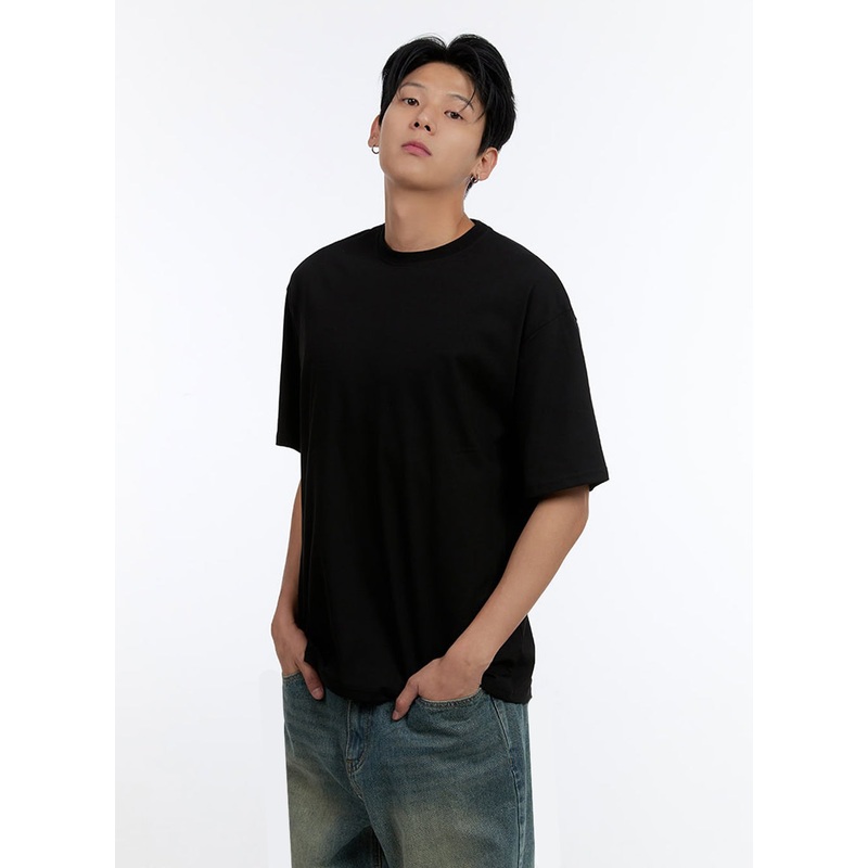 Men’s Classic Loose Fit T-Shirt IO428 Black M