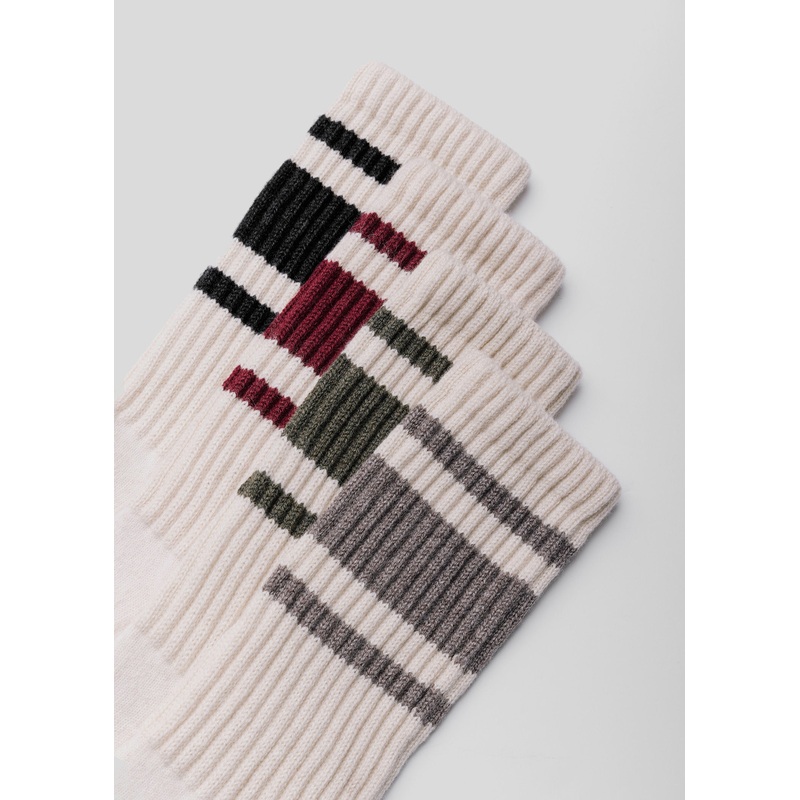 The Mono Stripe in Cashmere burgundy One Size