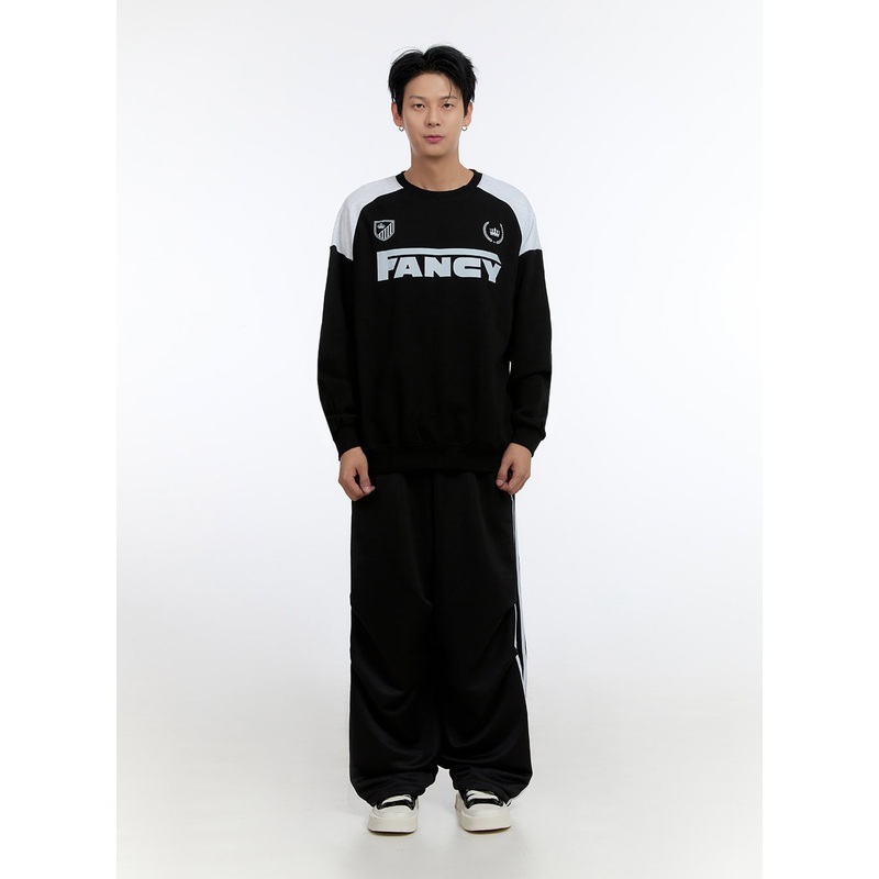 Men’s Loose Fit Athletic Pants IO428 Black M/L