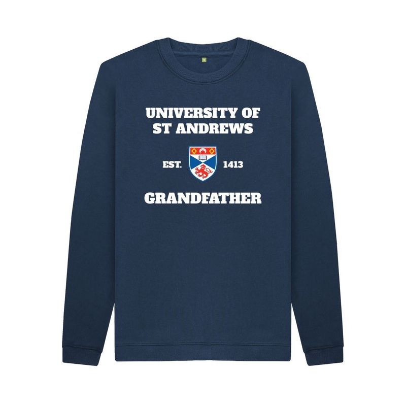 Grandfather Sweatshirt Navy Blue S