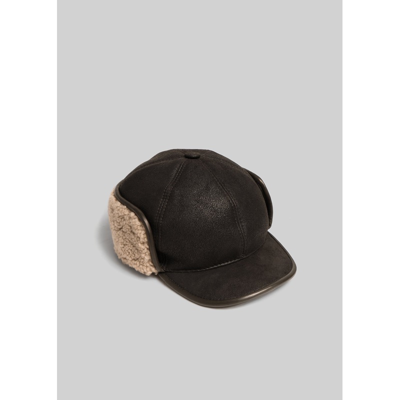 Shearling Trapper Hat chestnut m