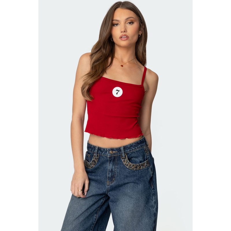 Precious 7 Tank Top RED XS