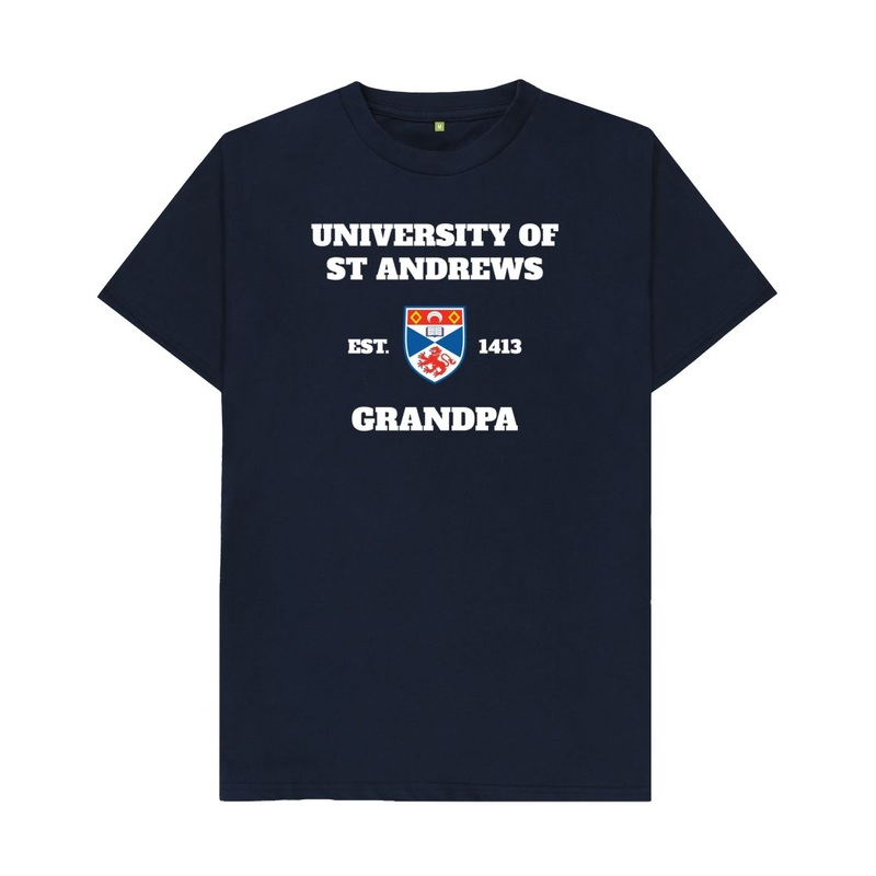 Grandpa T-shirt Navy Blue XS