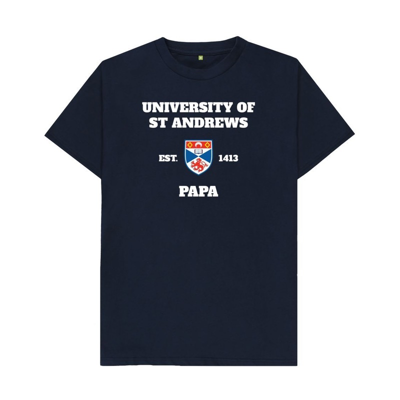 Papa T-shirt Navy Blue XS