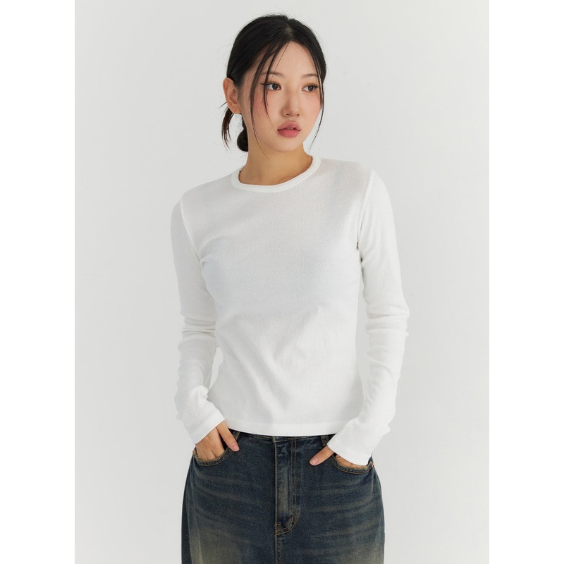 Long Sleeved T-shirt CO306 White S/M