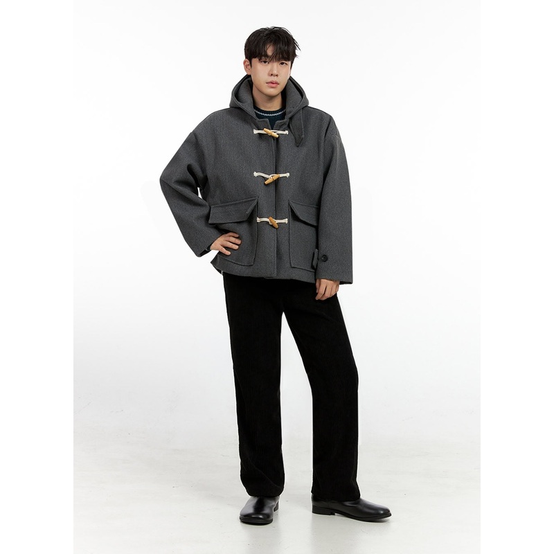 Men’s Classic Straight Fit Rayon Pants IN422 Black S